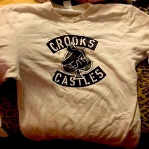 Crooks and castles hoodie with no hood